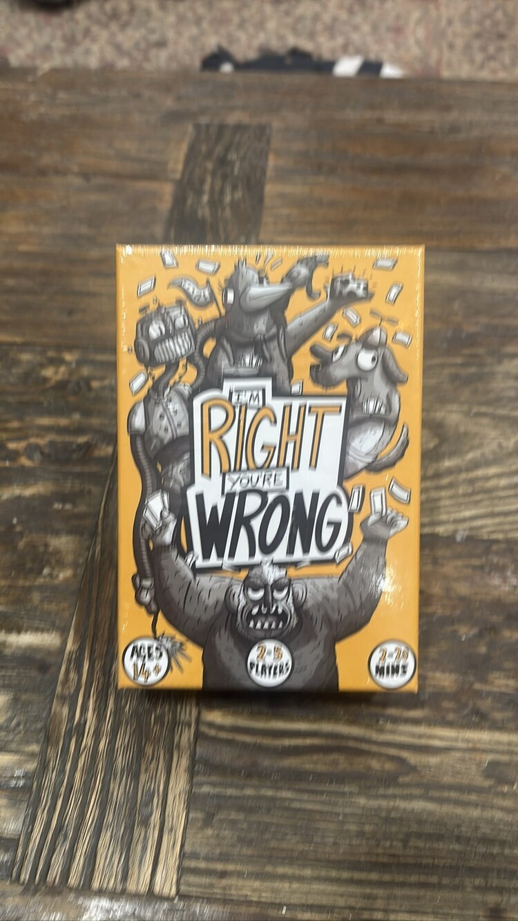 I'm Right You're Wrong Card Game Classic Edition 2-5 Players Ages 14+